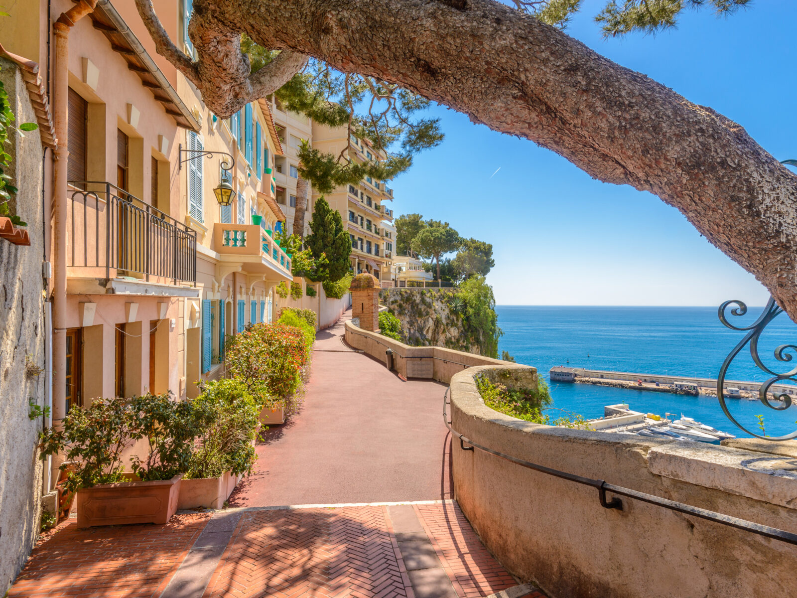 Street,In,Monaco,Village,In,Monaco,Monte,Carlo,,France.