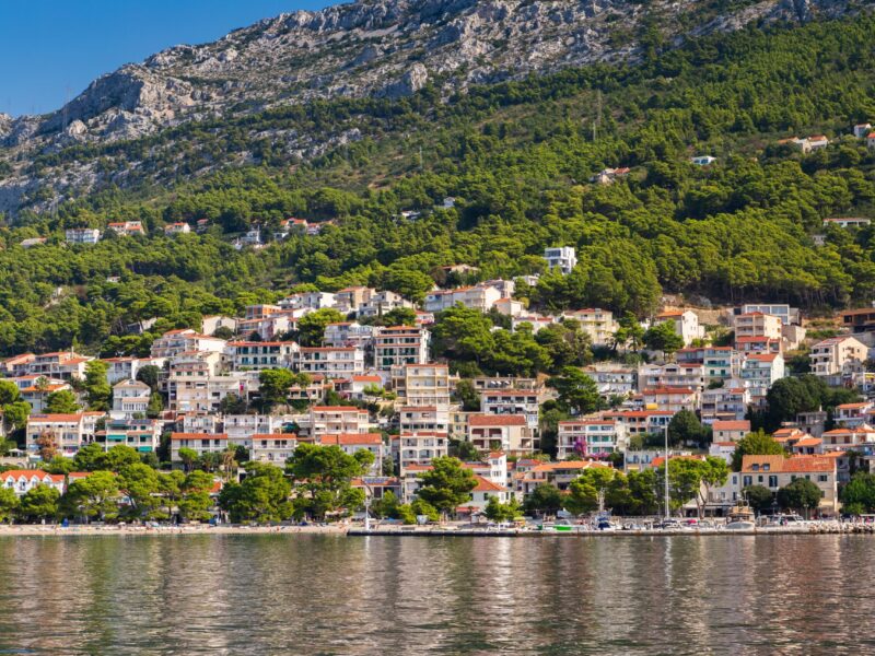 Picturesque,Croatian,Coastline,Taken,From,A,Boat,,Makarska,Riviera