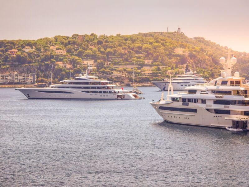 Yacths,In,Villefranche-sur-mer,,French,Riviera