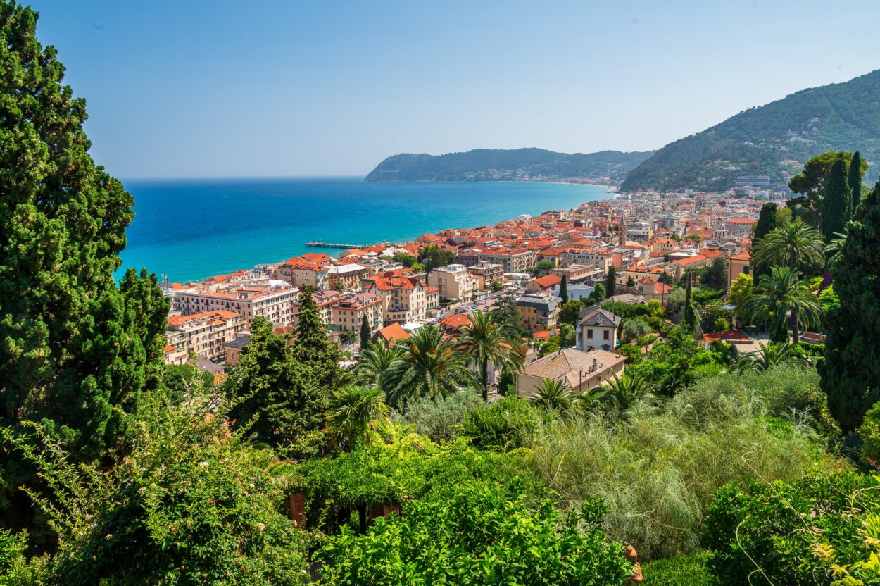 The,Cityscape,Of,Alassio,,Important,Turistical,Village,On,The,Italian